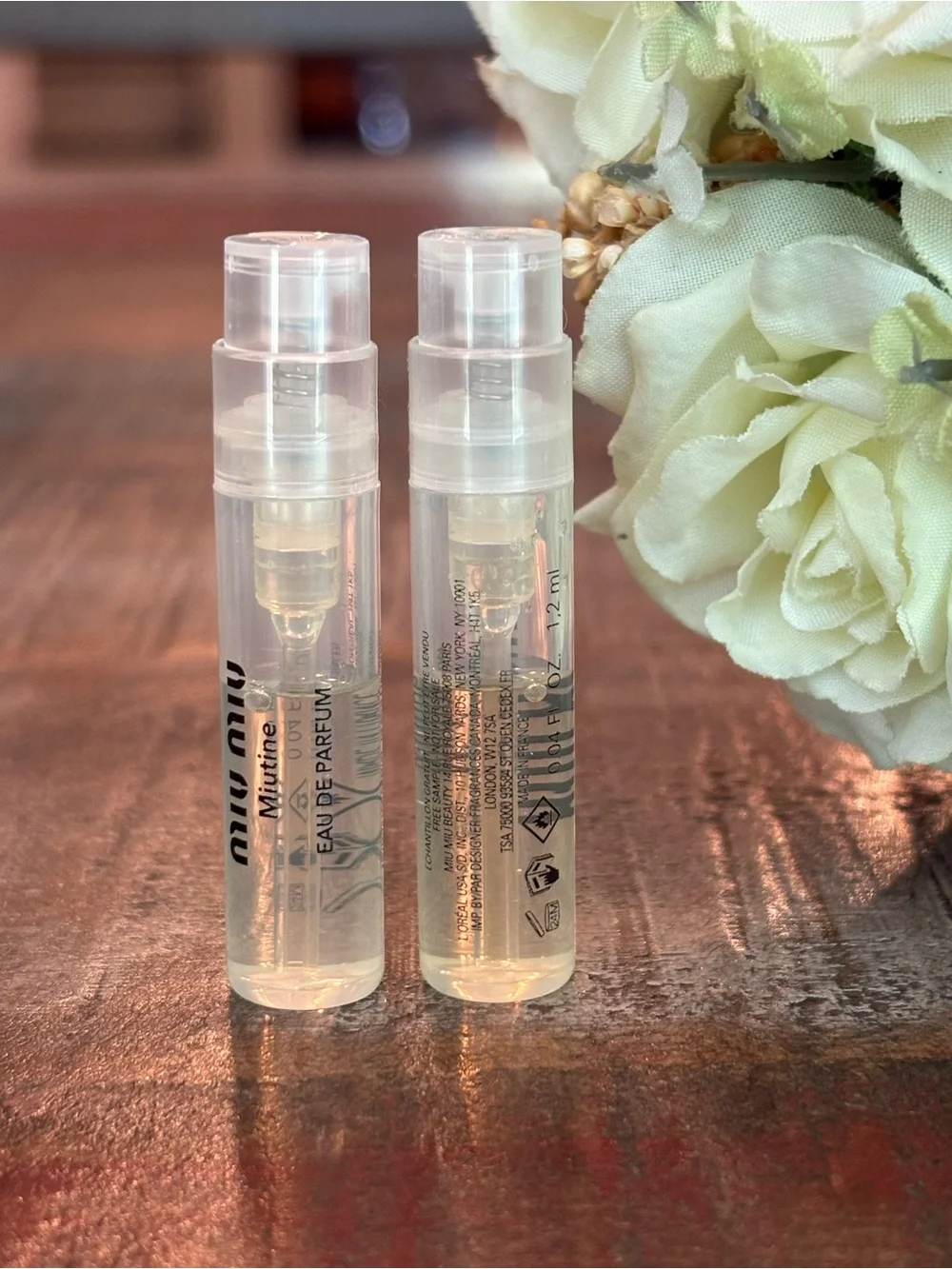 NEW miu miu MUTINE Fragrance SPRAY Sample DUO!